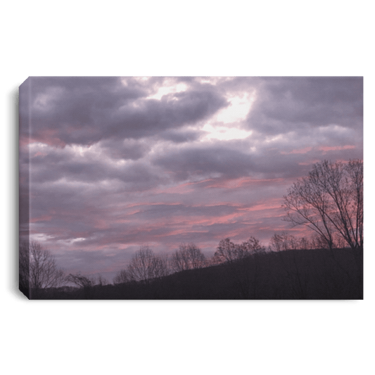 CustomCat Housewares White / 12" x 8" Clouded Dawn Canvas Print