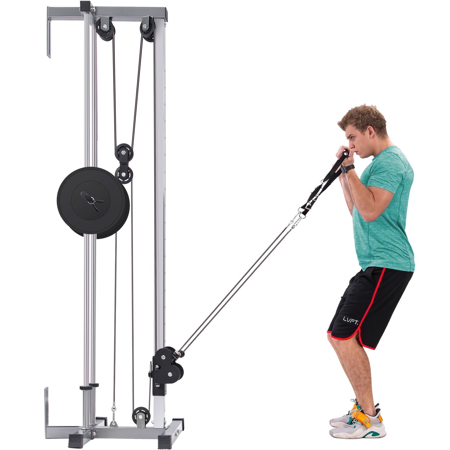 MRS Fitness Machine Lat Pulldown Machine Home Gym Fitness Silver