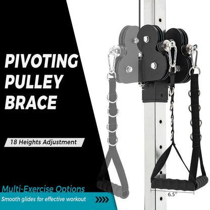 MRS Fitness Machine Lat Pulldown Machine Home Gym Fitness Silver