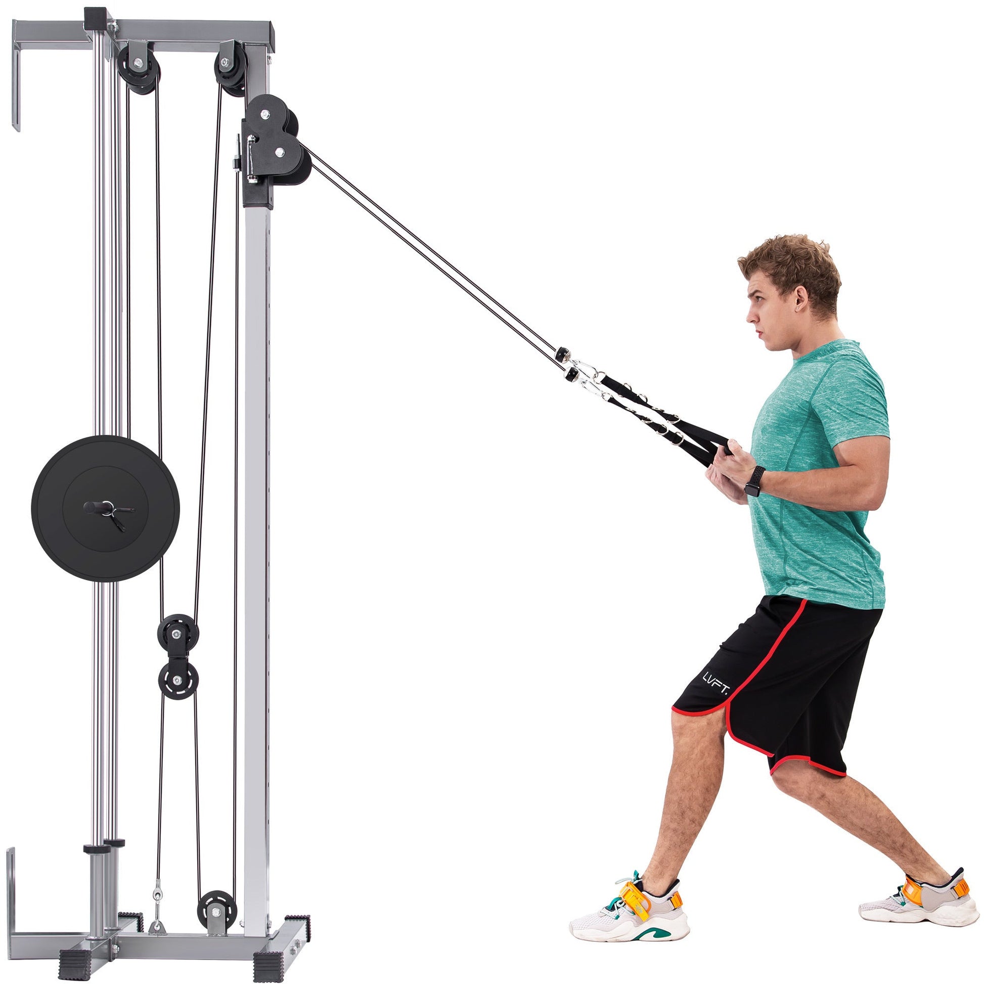 MRS Fitness Machine Lat Pulldown Machine Home Gym Fitness Silver