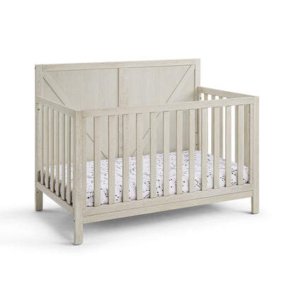 Simple Living Convertible Crib Suite Bebe Barnside 4-in-1 Convertible Crib - Washed Gray, Solid Wood, Industrial Farmhouse Style