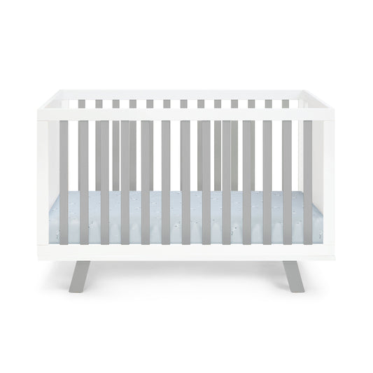 Simple Living Crib Livia 3-in-1 Convertible Island Crib White/Gray