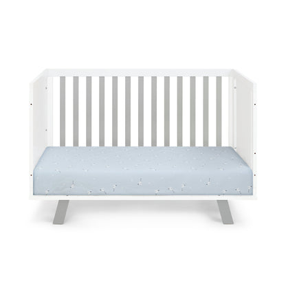 Simple Living Crib Livia 3-in-1 Convertible Island Crib White/Gray