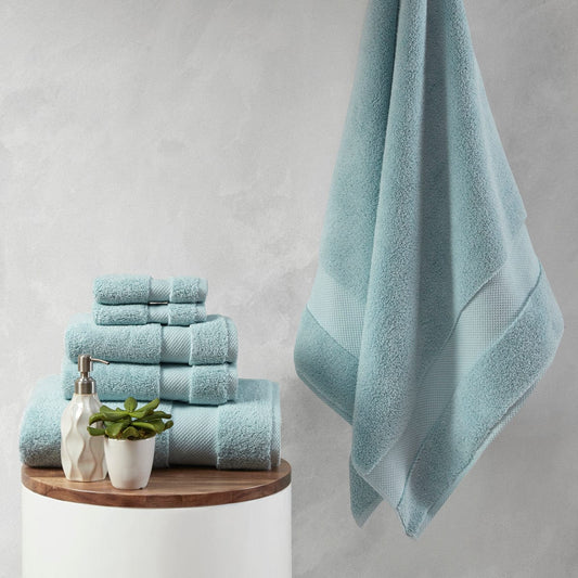 T & J Home Trends 1000gsm 100% Cotton 6 Piece Towel Set