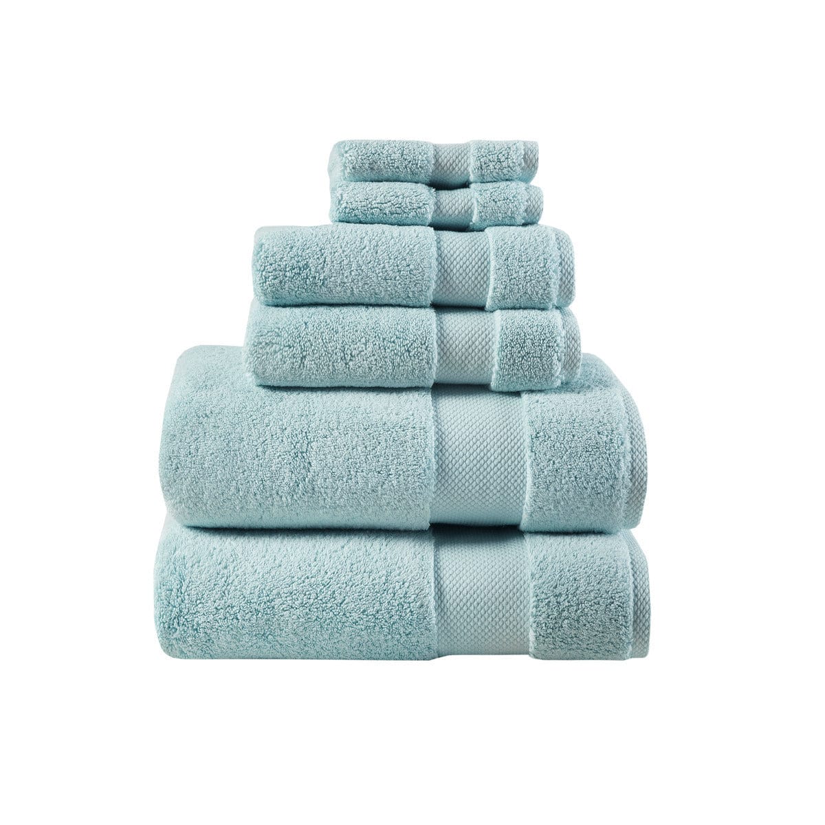 T & J Home Trends 1000gsm 100% Cotton 6 Piece Towel Set