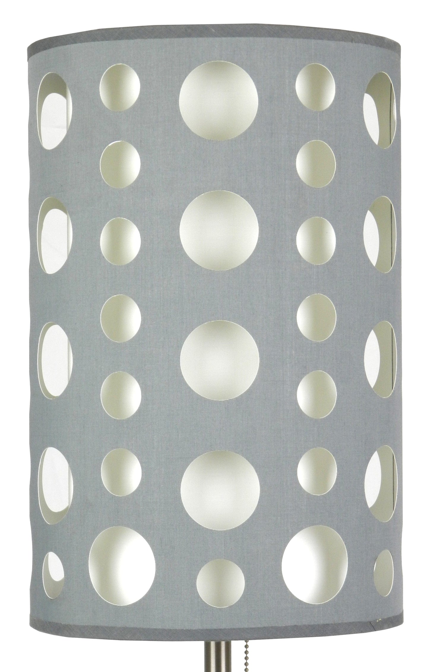 T & J Home Trends 30"H GREY/WHITE RETRO TABLE LAMP