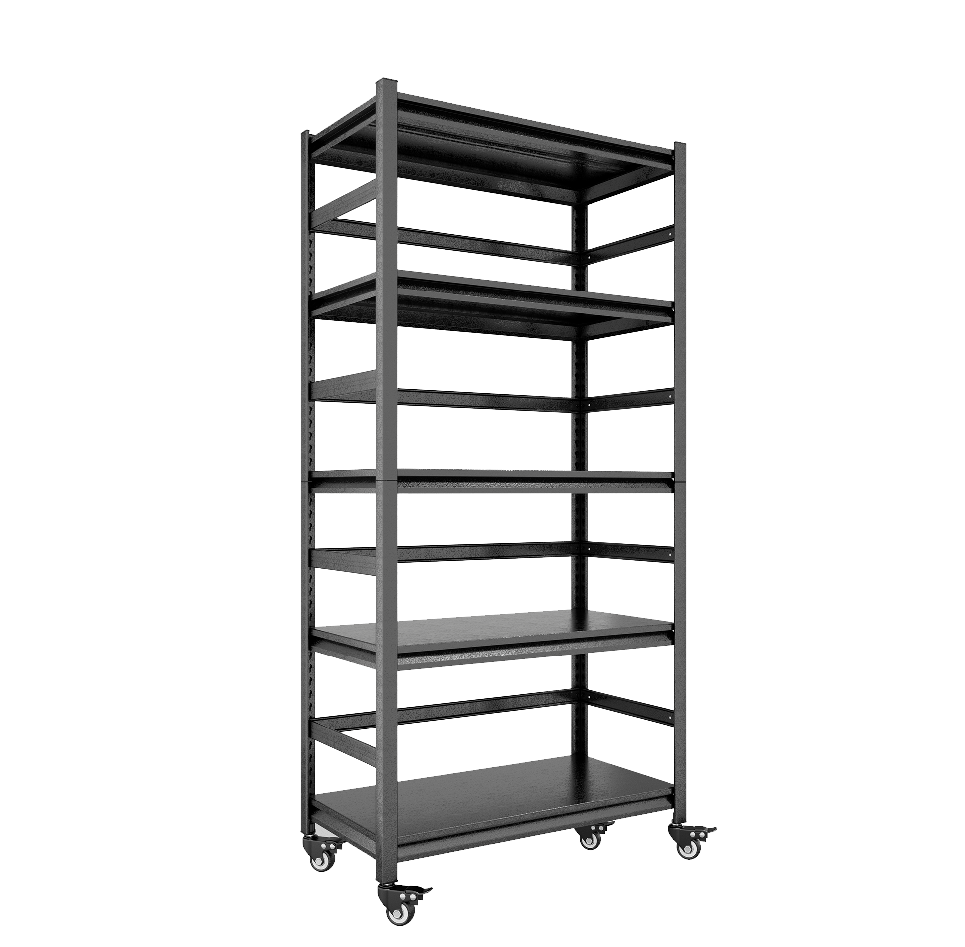 T & J Home Trends 63"H Storage Shelves - Heavy Duty Metal Shelving Unit Adjustable 5-Tier Pantry Shelves with Wheels Load 2000LBS Kitchen Shelf Garage Storage