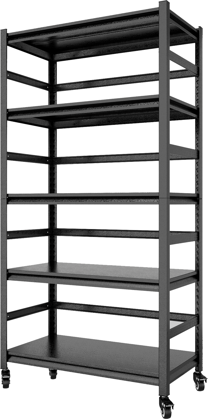 T & J Home Trends 63"H Storage Shelves - Heavy Duty Metal Shelving Unit Adjustable 5-Tier Pantry Shelves with Wheels Load 2000LBS Kitchen Shelf Garage Storage