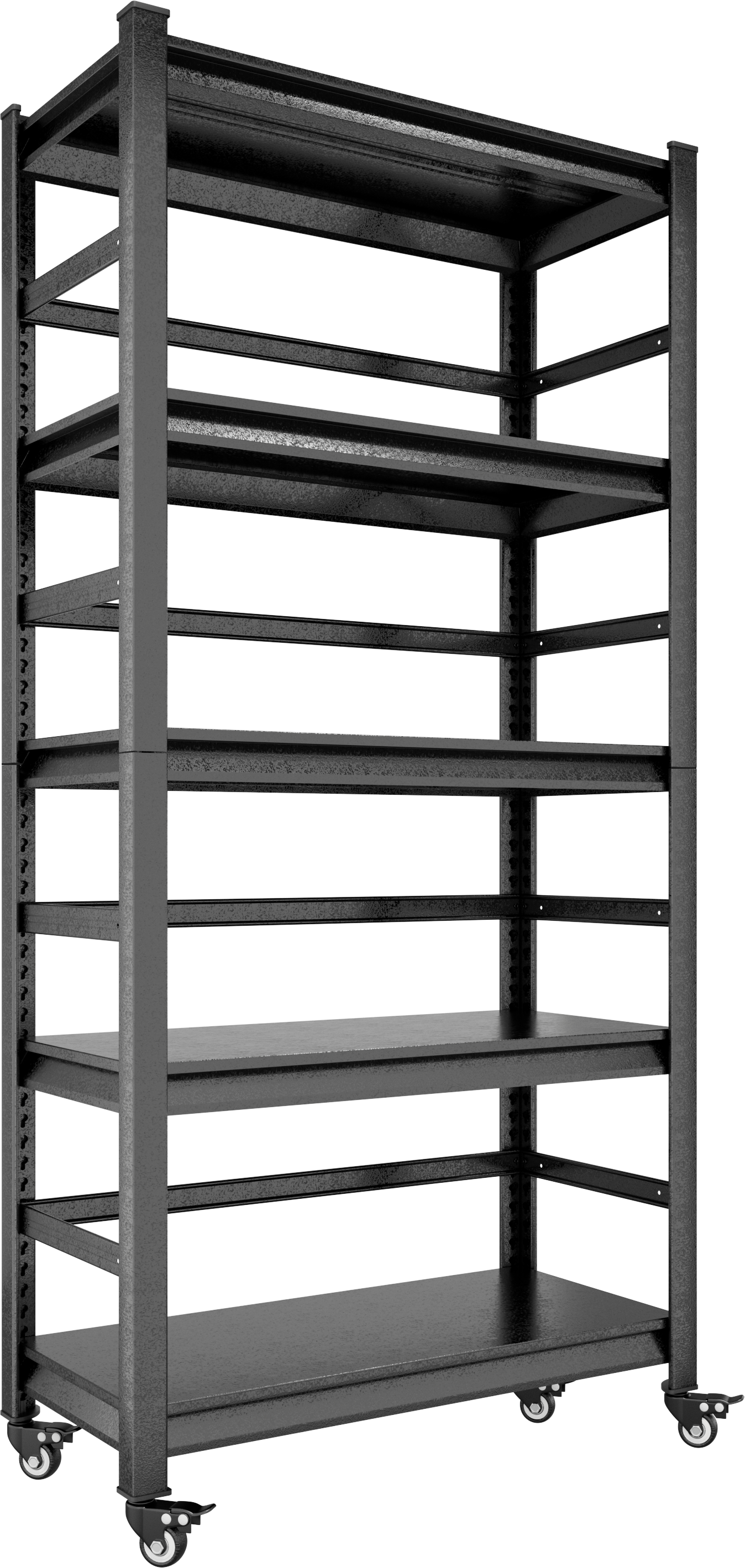 T & J Home Trends 72"H Heavy Duty Storage Shelves Adjustable 5-Tier Metal Shelving Unit with Wheels for 2000LBS Load  Kitchen, Garage, Pantry, and More