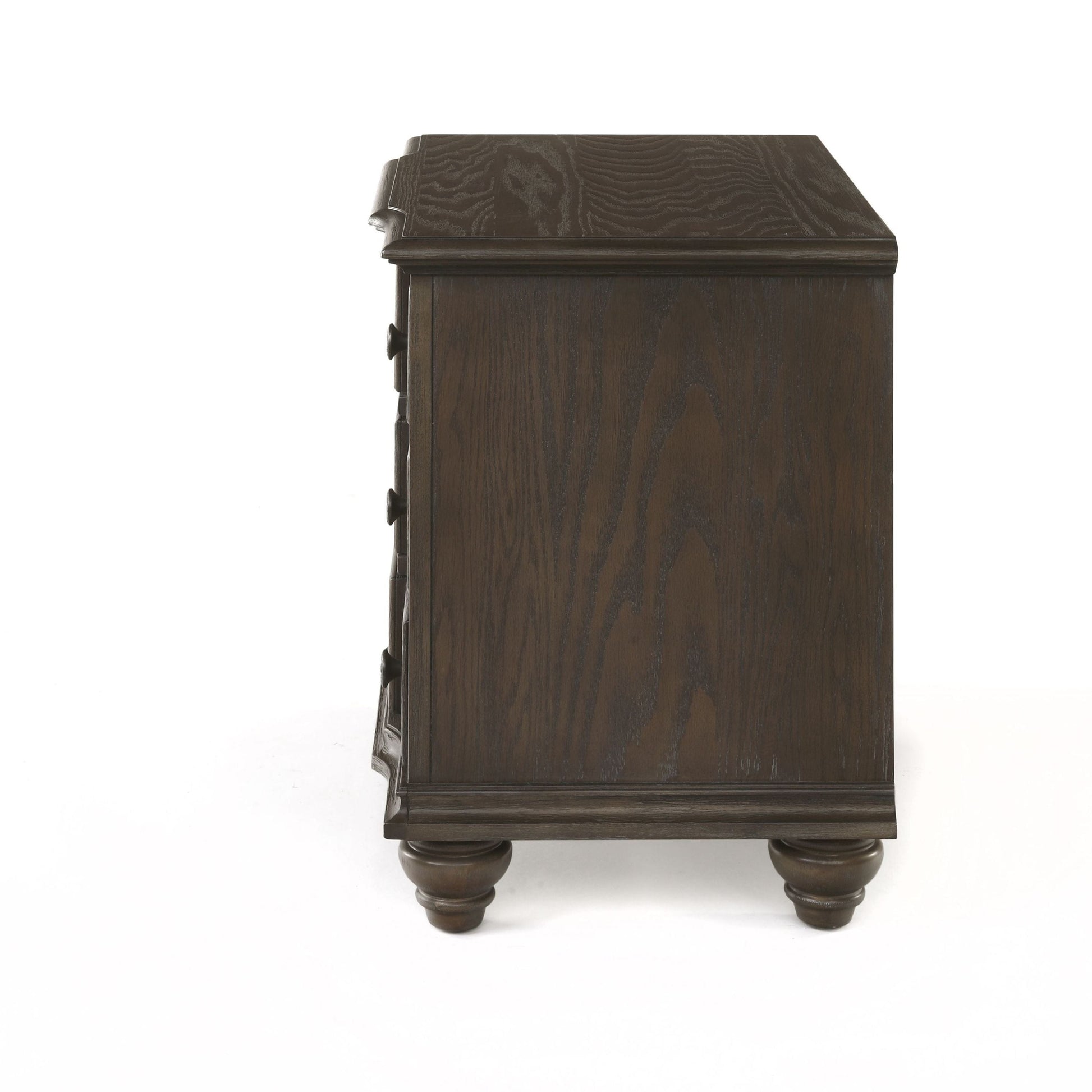 T & J Home Trends ACME Baudouin Nightstand in Weathered Oak 26113