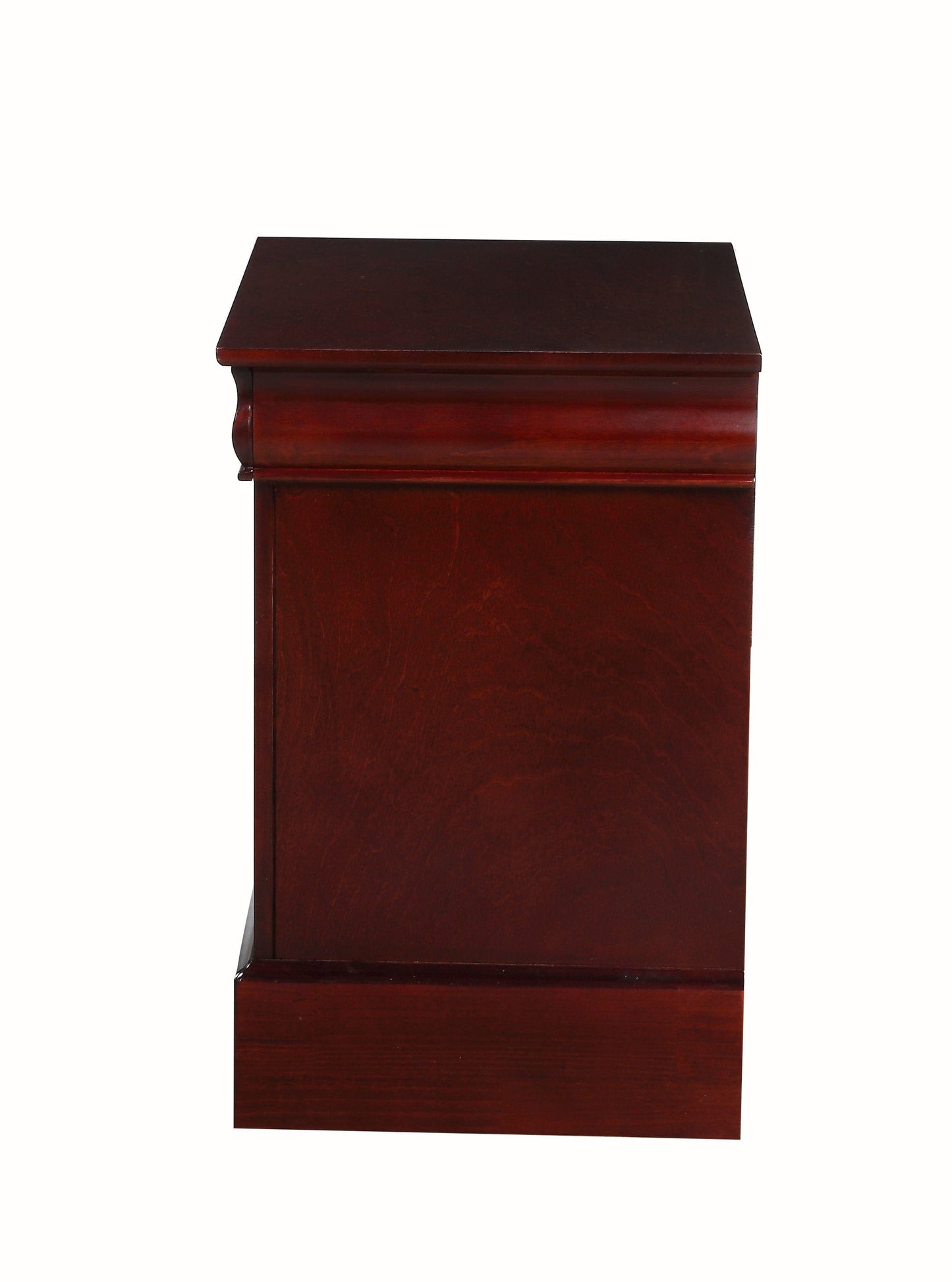 T & J Home Trends ACME Louis Philippe III Nightstand in Cherry 19523