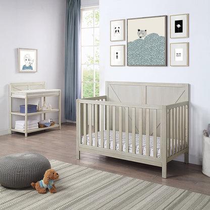 T & J Home Trends Barnside Changing Table Washed Gray