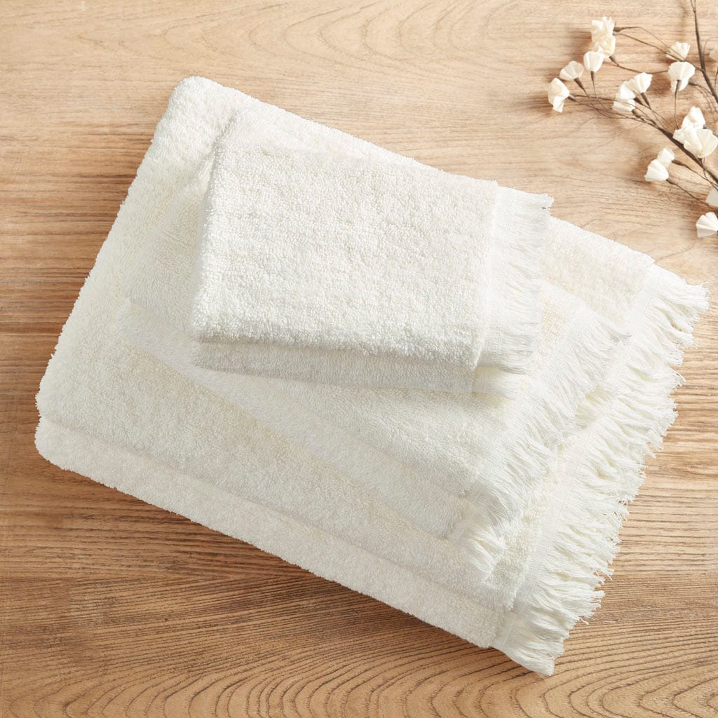 T & J Home Trends Cotton Dobby Slub 6 Piece Towel Set