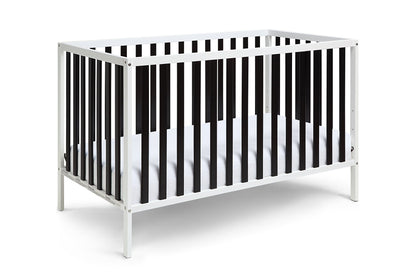 T & J Home Trends Deux Remi Island Crib White/Black