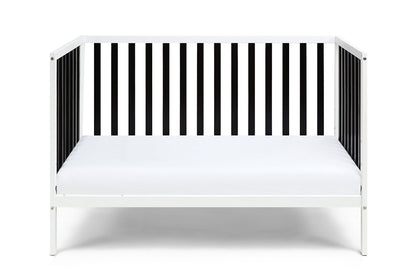 T & J Home Trends Deux Remi Island Crib White/Black