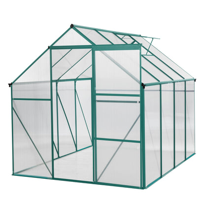 T & J Home Trends Green-6 x 8 FT Outdoor Patio Greenhouse