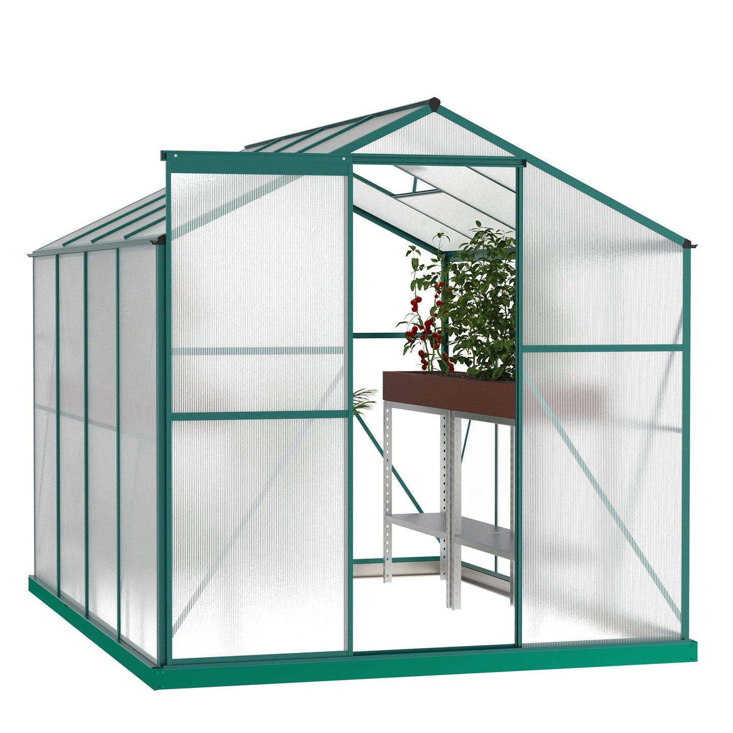 T & J Home Trends Greenhouse 6x8FT Green