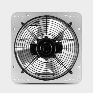 T & J Home Trends iPower 12 Inch Shutter Exhaust Fan Aluminum High Speed 1620RPM, 940 CFM, 2-PACK, Silver