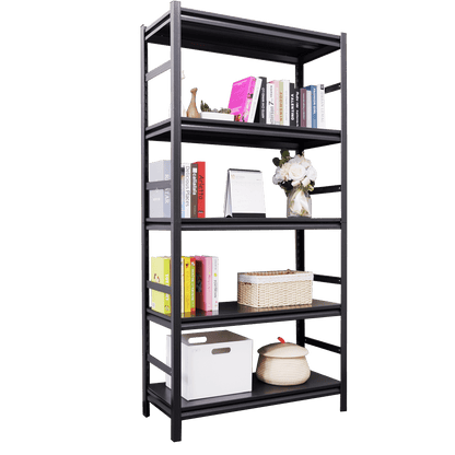 T & J Home Trends Storage Shelves  5 Tier Heavy Duty Metal Shelving Unit Adjustable Shelving Units and Storage Rack Kitchen Garage Shelf H72 * W35.4 * D15.8